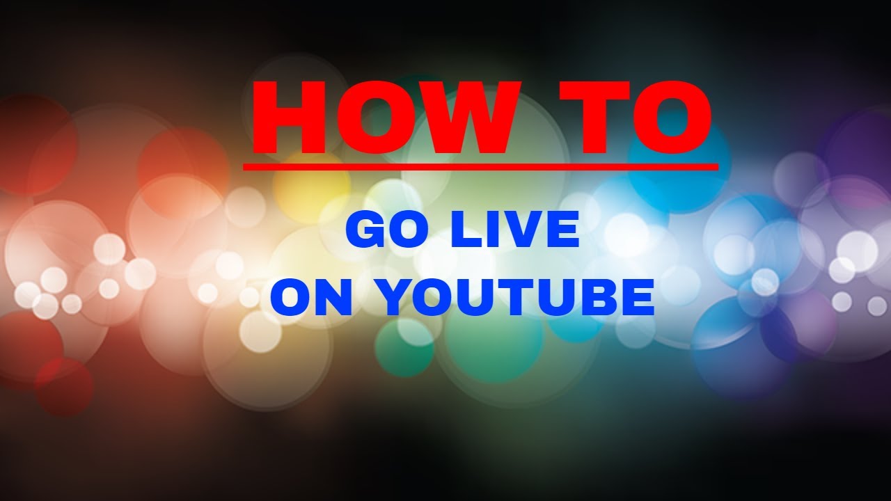 Why You NEED to Go Live on YOUTUBE! - YouTube Why You NEED to Go Live on YOUTUBE! - YouTube