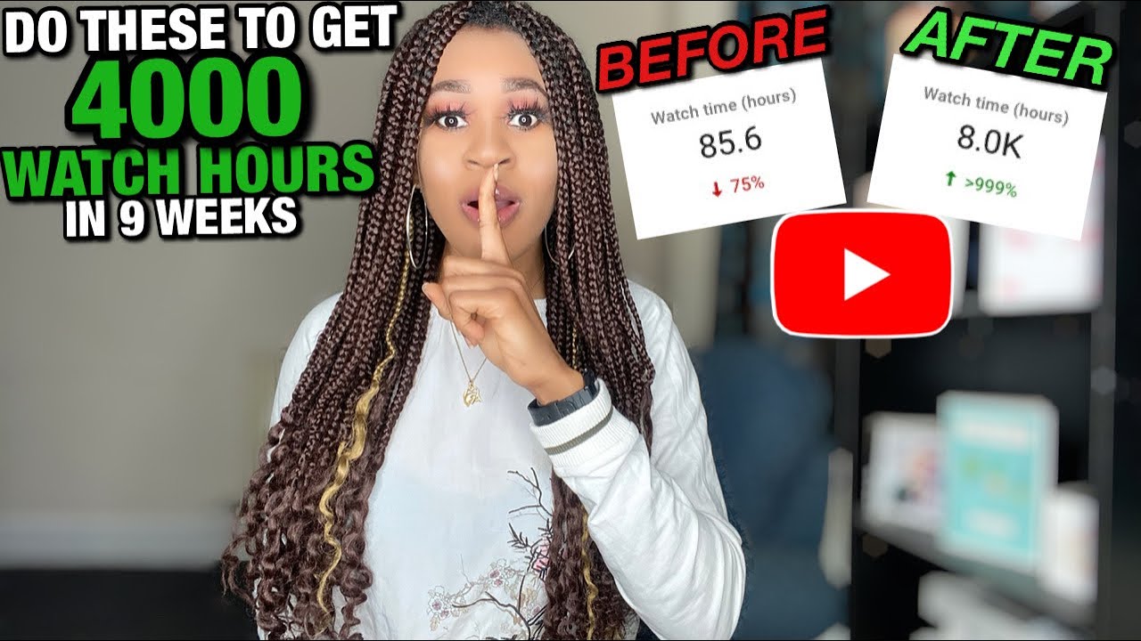 HOW TO GET 4000 WATCH HOURS ON YOUTUBE FAST : Do These 4 Things to Get ... HOW TO GET 4000 WATCH HOURS ON YOUTUBE FAST : Do These 4 Things to Get ...